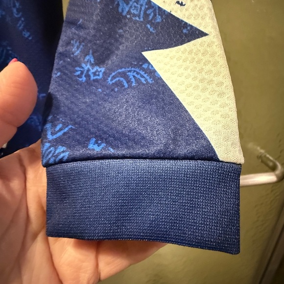 O’Neil Kids Blue and White Graphic Motorcrss Riding Shirt Sz L 7/8 - Picture 16 of 16